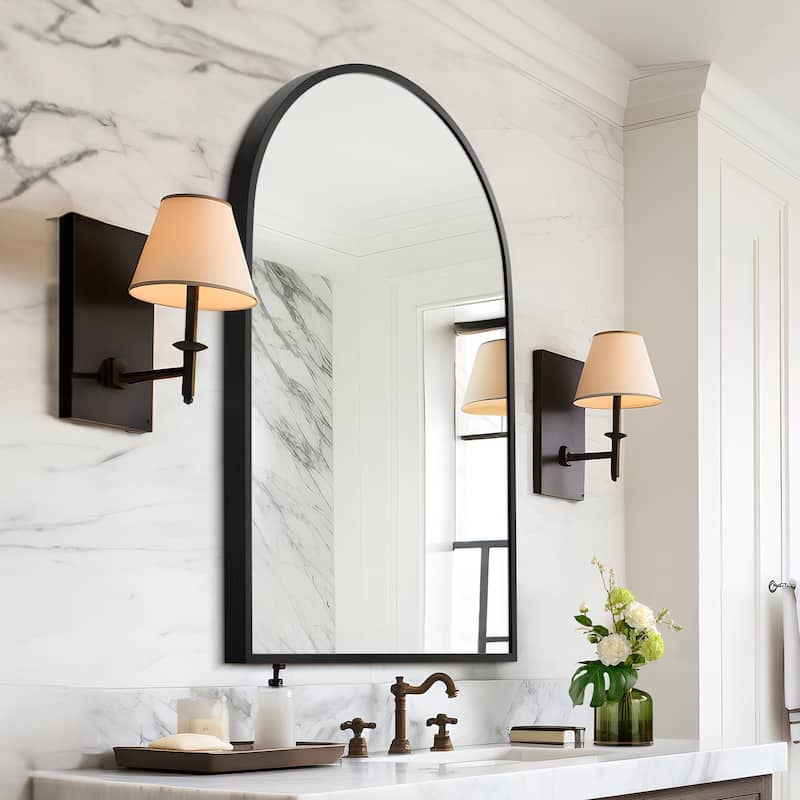 Modern Arch Wall Mirrors for Bathroom Vanity Mirror(Set of 2) - 36*24