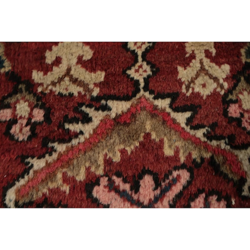 Hand Knotted Oriental 100% Wool Carpet Traditional Floral Oranges & Rust Mahal Area Rug - 12' 0'' X 10' 3''