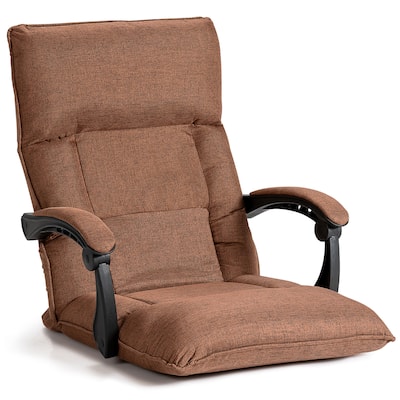 Costway 14-Position Floor Chair Lazy Sofa w/Adjustable Back Headrest - See details