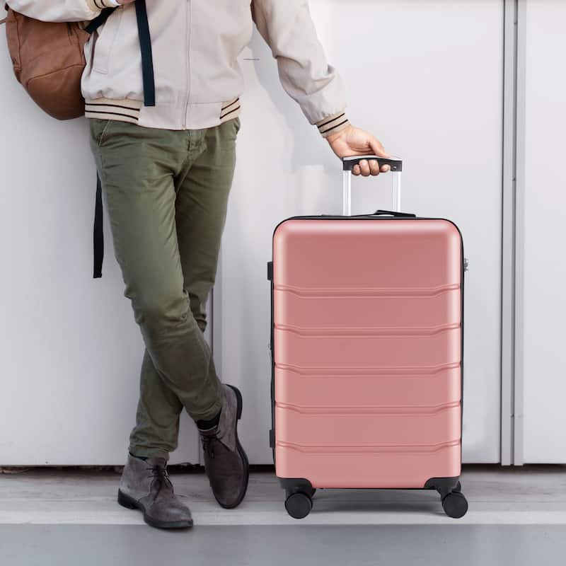 Hard Shell ABS, Double Spinner Wheels Lightweight Suitcase TSA Lock