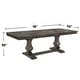 preview thumbnail 3 of 3, Rectangular Wooden Dining Table with 1 Leaf in Oak