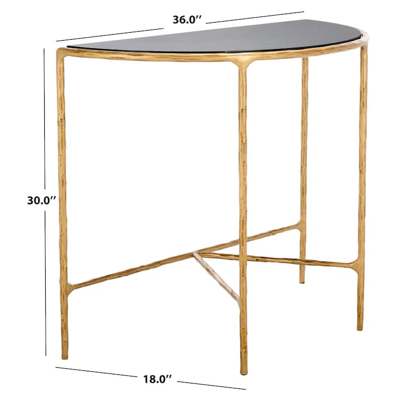 SAFAVIEH Couture Constanca Forged Metal Console Table - 36" W x 18" L x 30" H - 36"W x 18"D x 30"H