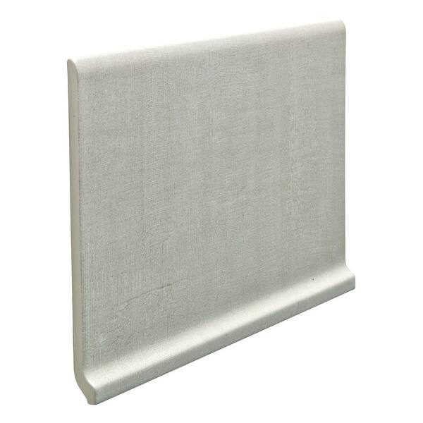 Emser Perspective Pure White Porcelain Cove Base Tile (6-in x 12-in)