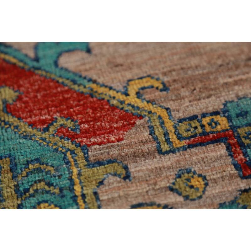 Brown Vegetable Dye Ziegler Oriental Area Rug Hand-Knotted Wool Carpet - 6'10"x 10'5"