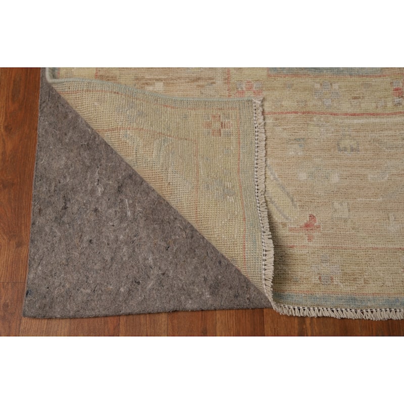 Hand Knotted Oriental 100% Wool Carpet Transitional All-Over Navy Blue & Blues Oushak Area Rug - 12' 5'' X 8' 8''