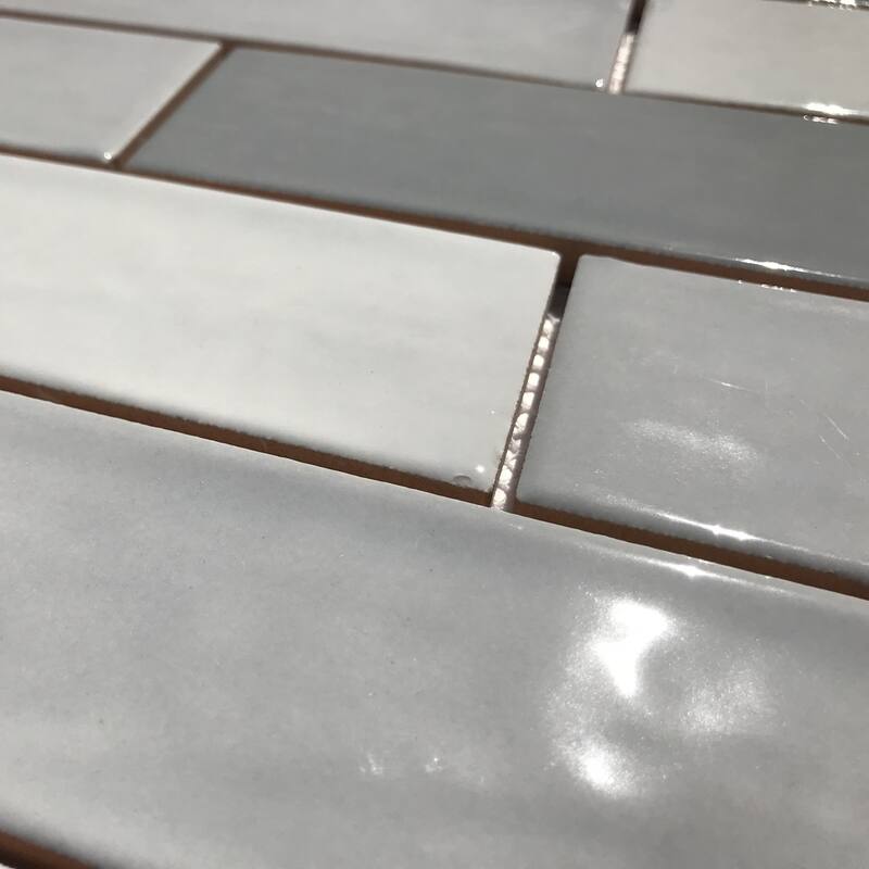 Forio 2" x 6" Brick Glossy Porcelain Mosaic Tile