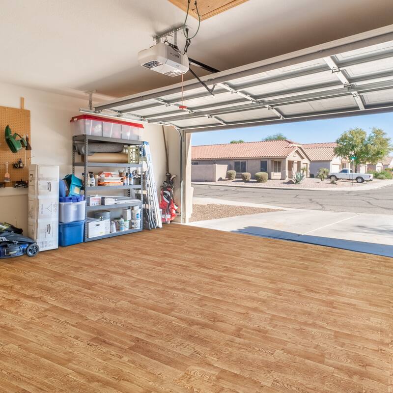 Sorbus 80 Sq. Ft. Wood Grain Floor Tiles Foam Mat EVA Interlocking Mats Tile 3/8-Inch Thick Flooring Wood Puzzle Exercise Mats