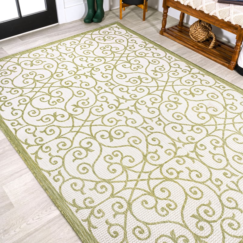 JONATHAN Y Ourika Textured Weave Indoor/Outdoor Area Rug