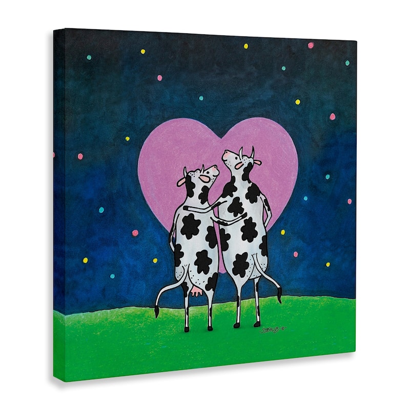 Stupell Loving Significant Udder Canvas Wall Art Design By Roger Straub