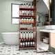 preview thumbnail 2 of 6, 6-Tier Rolling Storage Cart Kitchen Bathroom Metal Shelving Rack