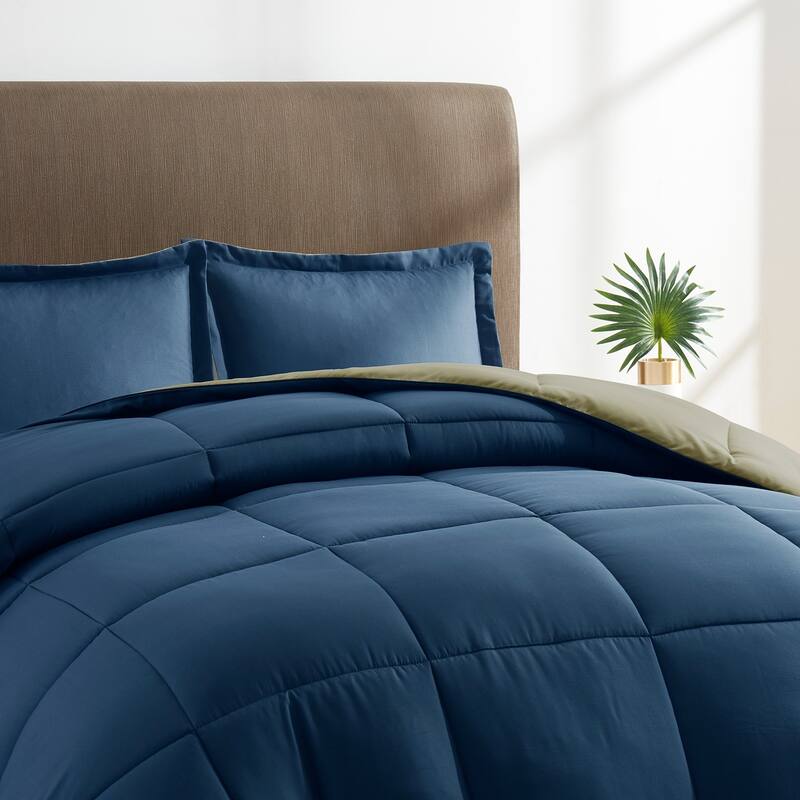 Nestl All Season Down Alternative Reversible Comforter Set