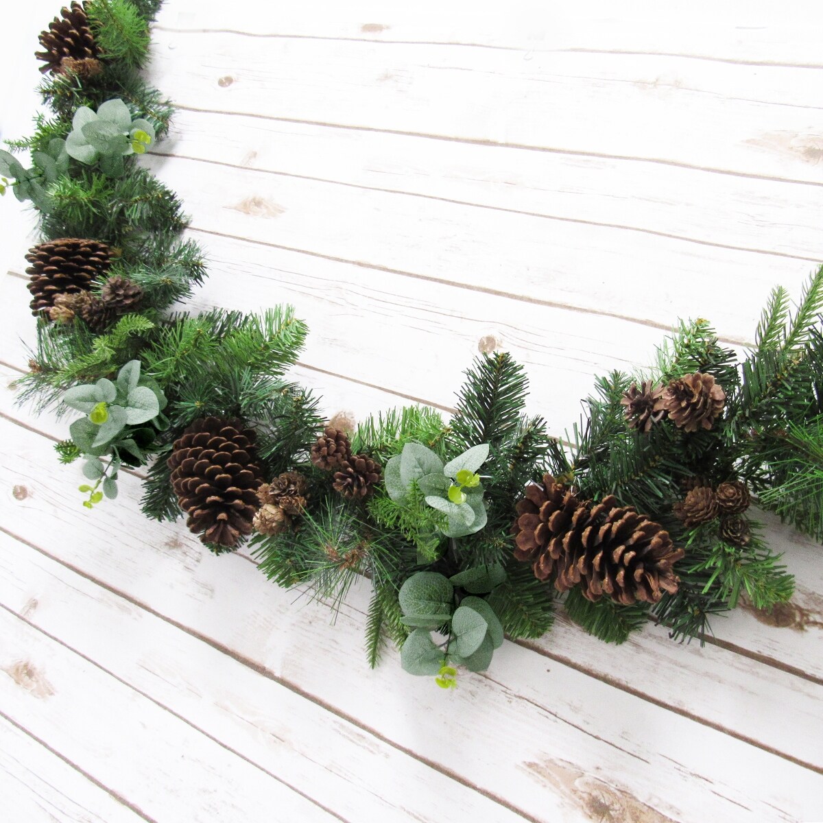53 Pine Multi Strand Garland With Pine Cones/faux  Garlands/vines/greenery/wedding Centerpieces/home Decor/pine Cone Garlands  