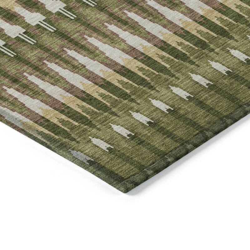 HomeRoots Southwestern Transitional Rectangle Outdoor Rug