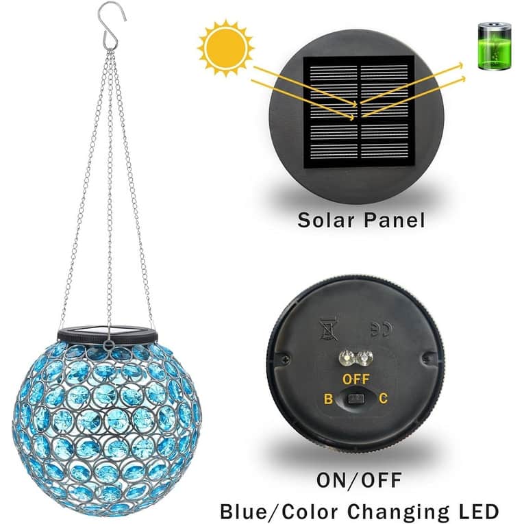 Solar Lantern Hanging Outdoor Christmas Decorative