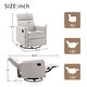 preview thumbnail 44 of 49, Roomfitters Modern Upholstered Rocker Nursery Chair, Plush Seating Glider Swivel Recliner Chair, Beige