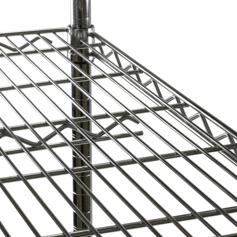 Shelving.com Chrome Wire Shelving with 5 Shelves - 12"d x 18"w