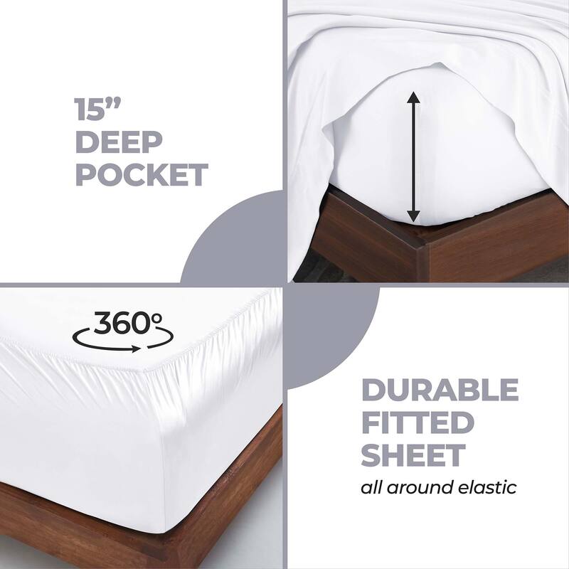Superior Modal From Beechwood 300 Thread Count Deep Pocket or Extra Deep Pocket Sheet Set