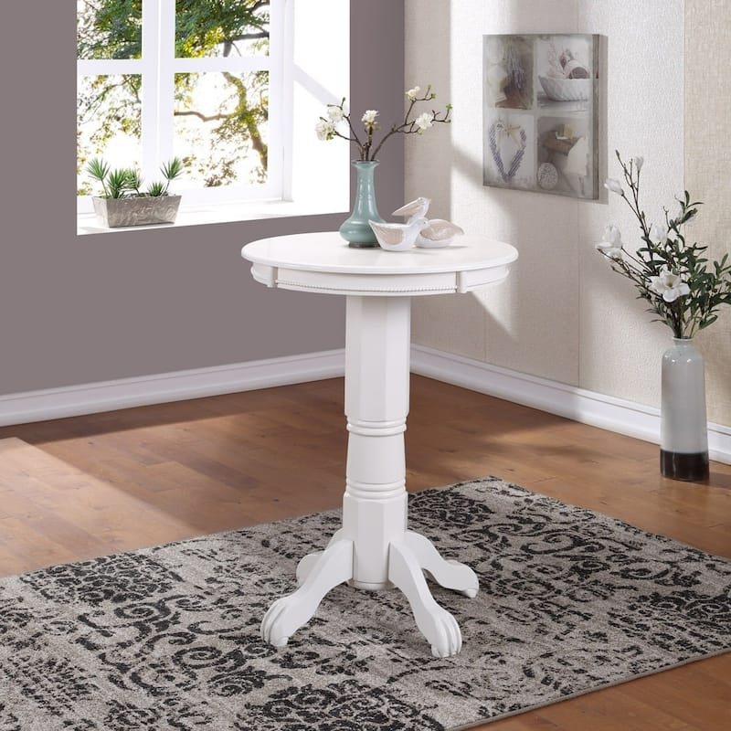 Florence 30-inch Round Wood Pub Table