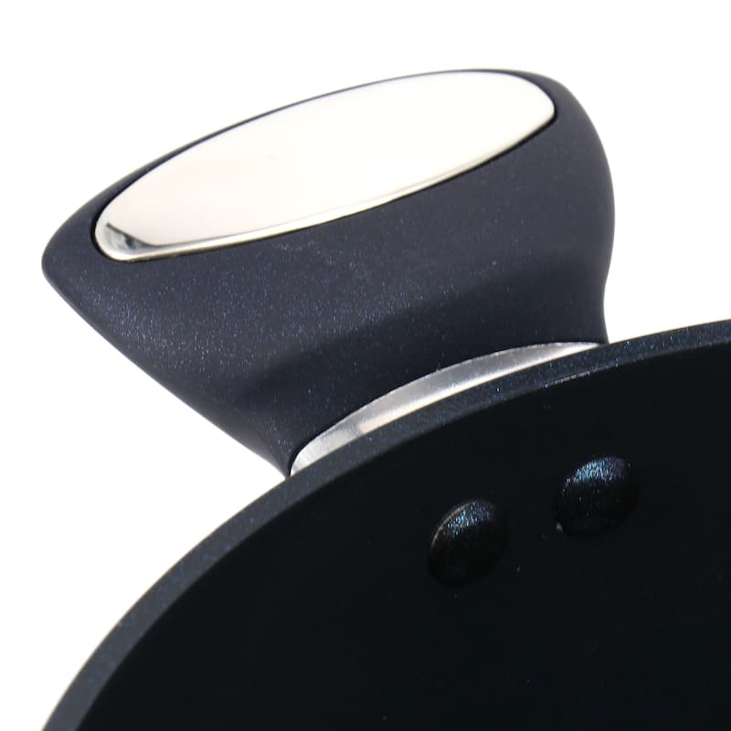 4.2 Quart Ceramic Nonstick Aluminum Dutch Oven with Lid in Dark Blue
