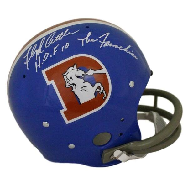 Shop Floyd Little Autographed Denver Broncos Dlogo Tk Helmet 2