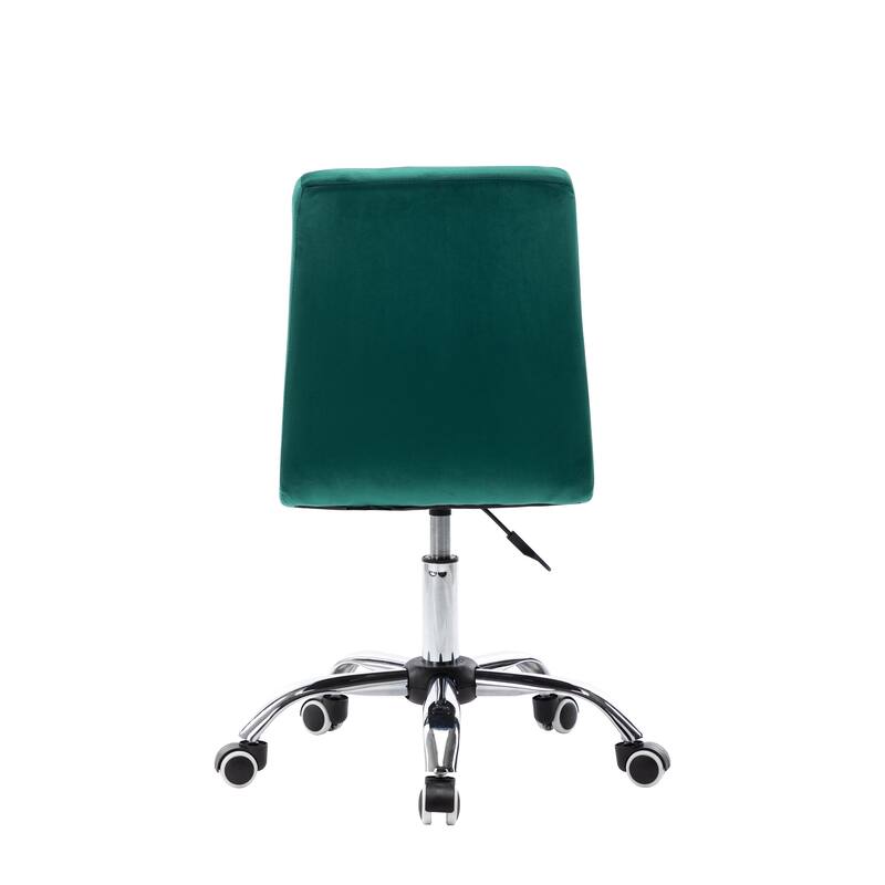 Porthos Home Palina Home Office Desk Chair, Velvet, Roller Wheels