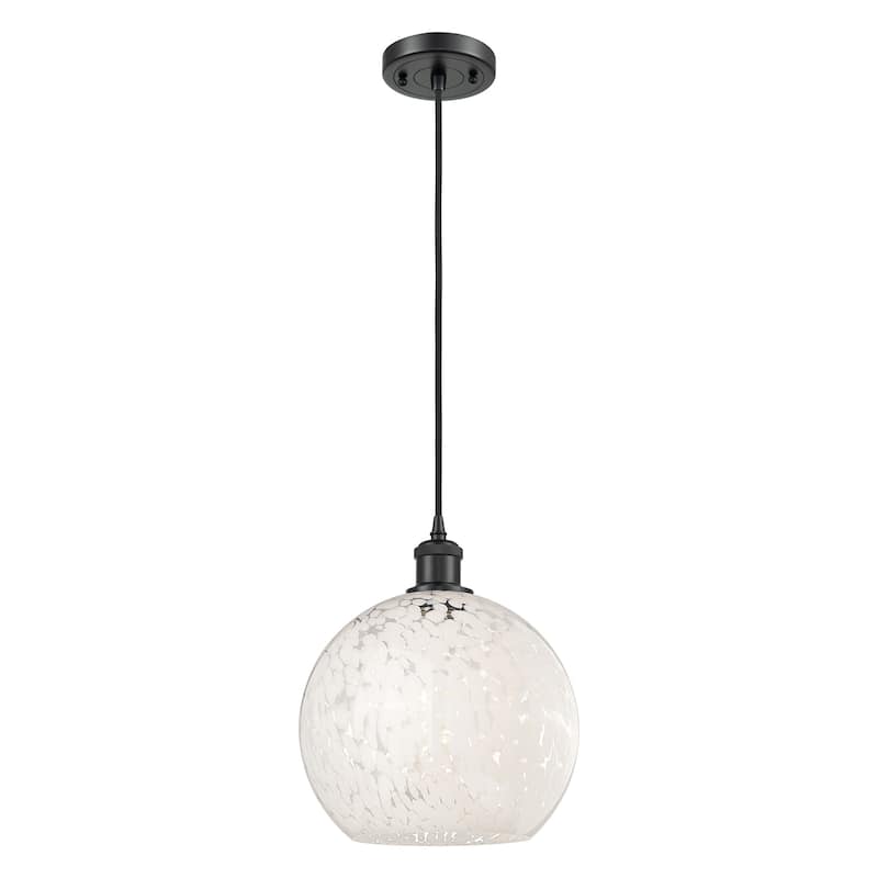 Innovations Lighting 516-1P-12-10 White Mouchette Pendant White