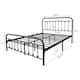 Alazyhome Simple Vintage Metal Platform Bed Frame, Easy-Assembly