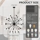 preview thumbnail 18 of 16, Sputnik Chandelier Mid Century Modern Brushed Nickel Chandeliers Industrial 24-Light Starburst Pendant Light