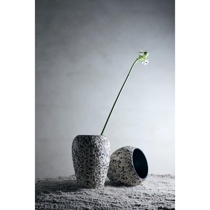 Handmade Standing Urn Vase - 10.5" - White