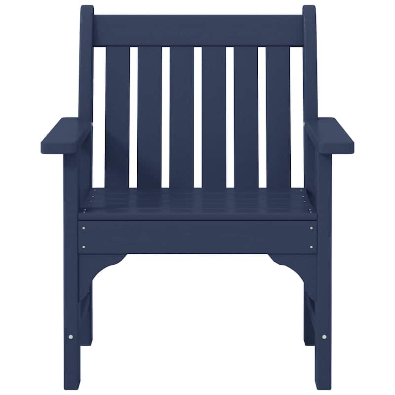 Polytrends Laguna Outdoor Patio Garden Arm Chair Set with Side Table