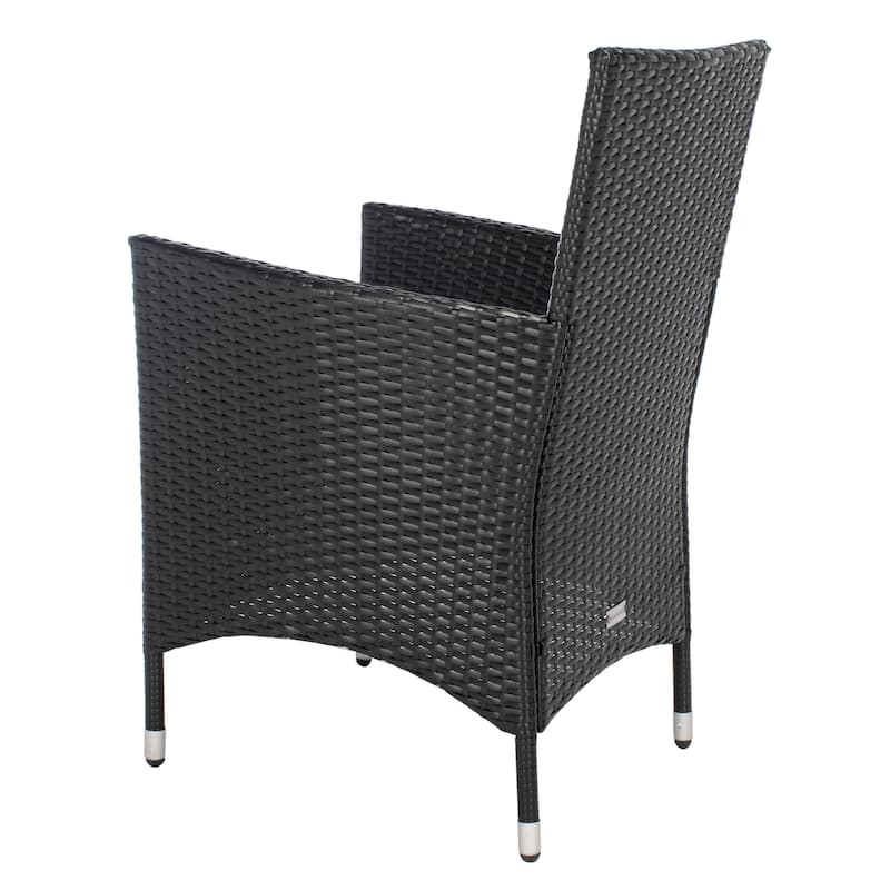 SAFAVIEH Outdoor Lianna 9-Piece Wicker Dining Set - 75Wx35Dx29H
