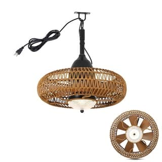Outdoor Ceiling Fan with Light and Remote Control