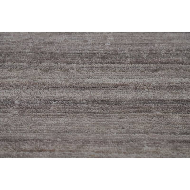 Hand Knotted Oriental 100% Wool Carpet Tribal Tribal Greys & Charcoal Gabbeh Area Rug - 12' 2'' X 9' 1''