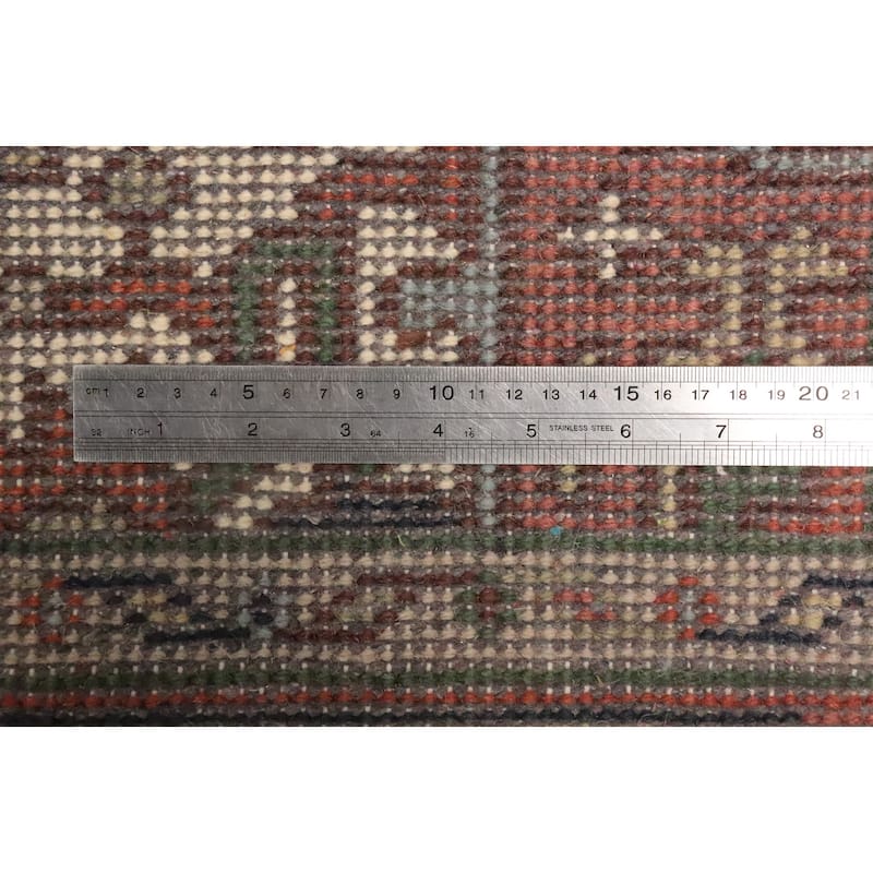 Hand Knotted Oriental 100% Wool Carpet Traditional Medallion Navy Blue & Blues Heriz (serapi) Area Rug - 5' 0'' X 3' 0''