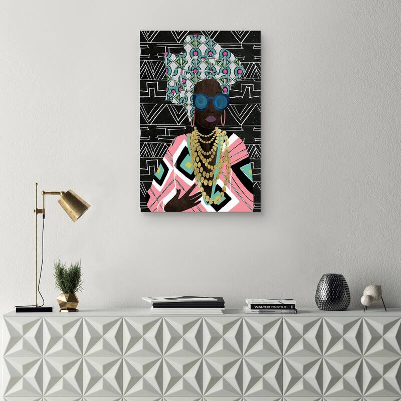 Fly Queen Geo by Nikki Chu Canvas Art Print