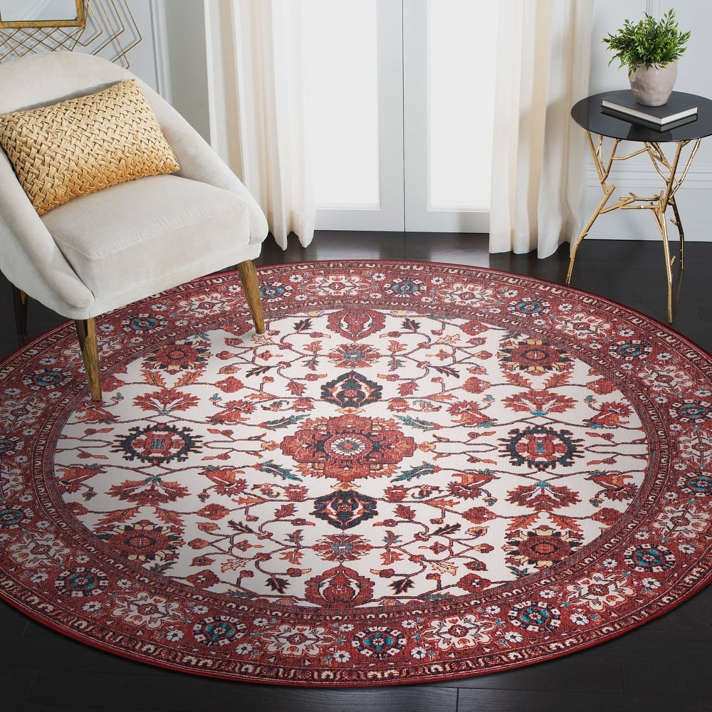 My Magic Carpet Machine Washable Rug Ramage Maroon