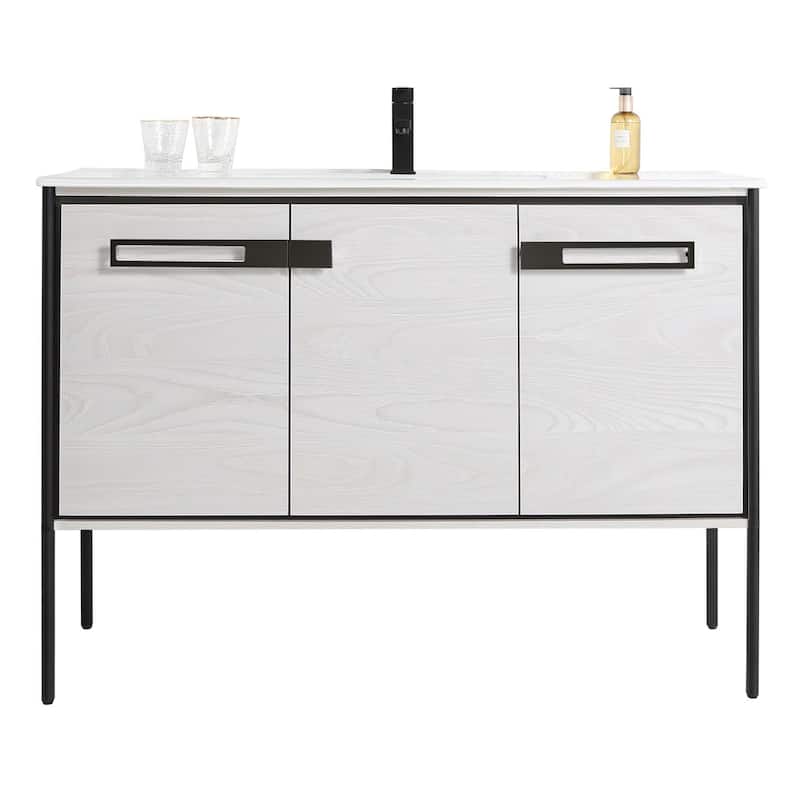 Fine Fixtures Oakville Bathroom Vanity with White Ceramic Sink