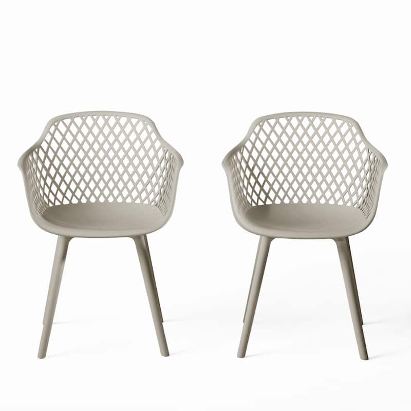 Poppy Outdoor Modern Dining Chair (Set of 4) by Christopher Knight Home