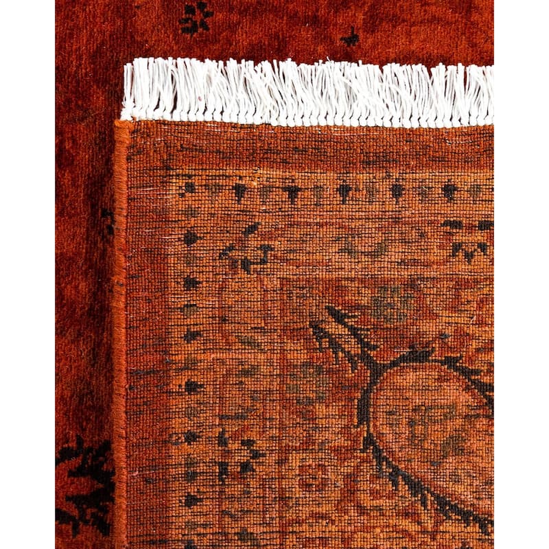 Fine Vibrance One-of-a-Kind Hand-Knotted Area Rug - Gold, 4' 1" x 6' 1" - 4' 1" x 6' 1"