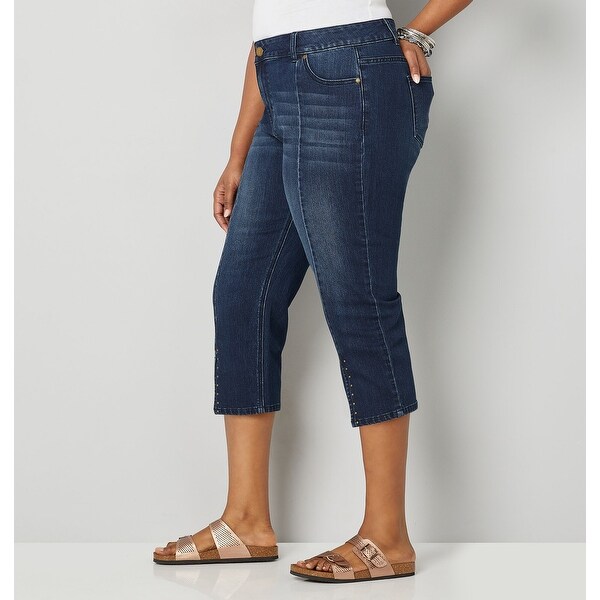 avenue denim capris