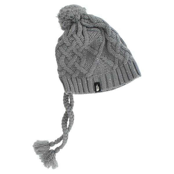 Shop The North Face Womens Flecka Earflap Beanie Hat Grey One Size