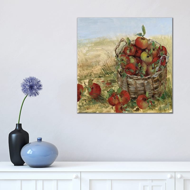 iCanvas "Apple Picking II" by Sally Swatland Canvas Print - 18x18x1.5