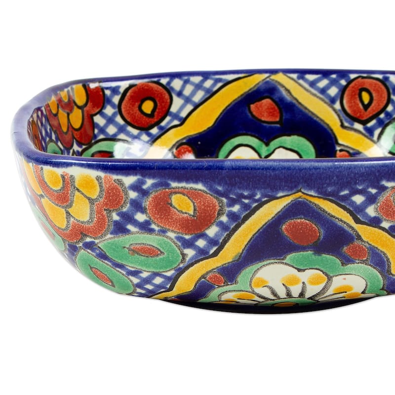 Novica Handmade Hidalgo Fiesta Ceramic Bowls (Pair)