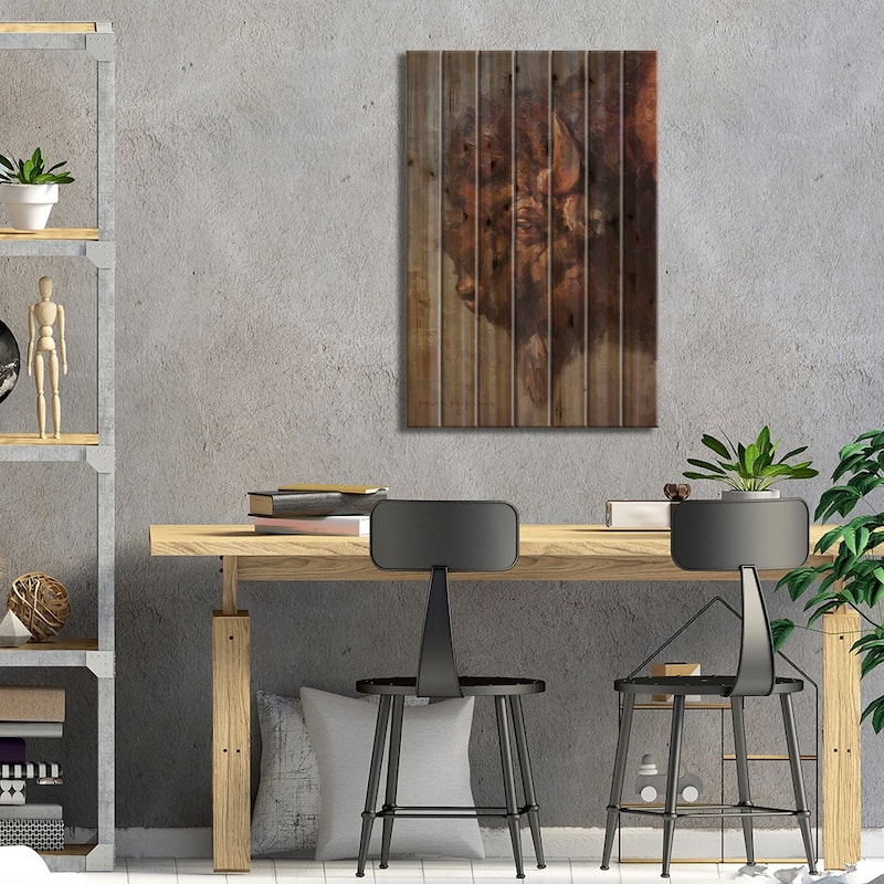 Tough Stuff Print On Wood by Mark McKenna - Multi-Color