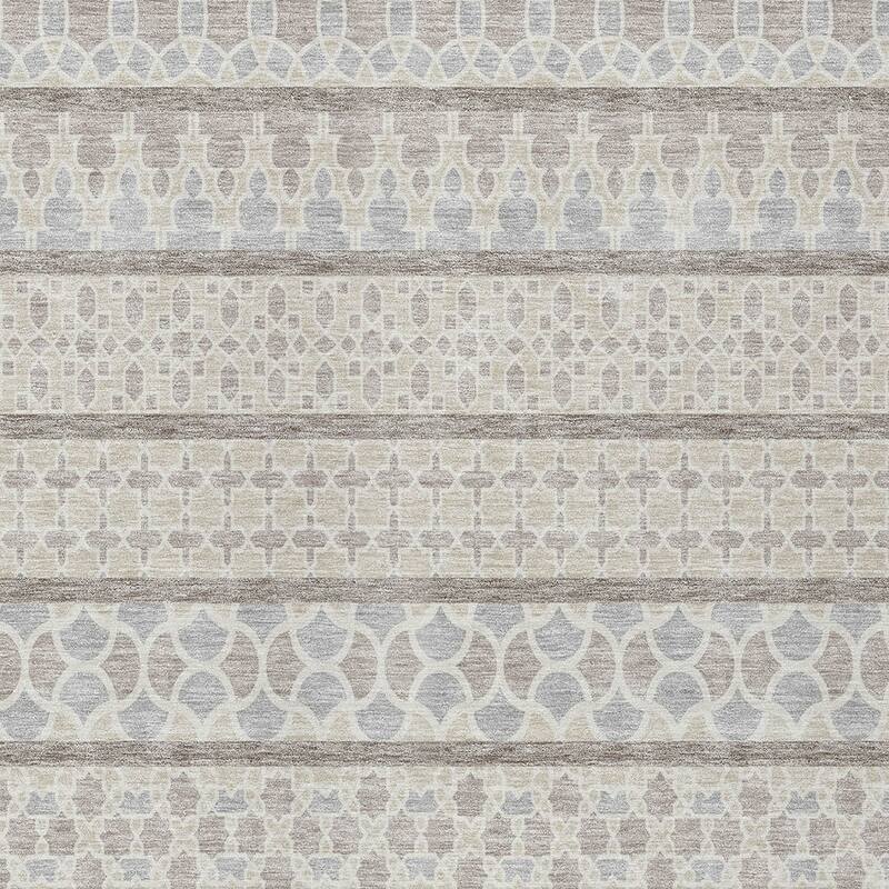 HomeRoots Quatrefoil Transitional Rectangle Outdoor Rug