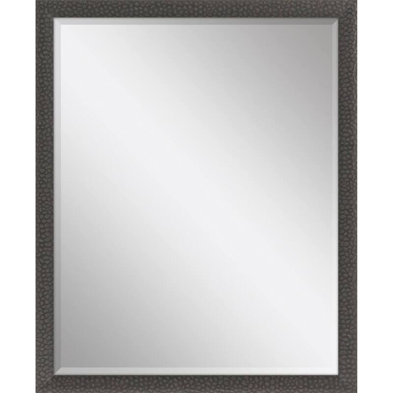 HomeRoots 43" Dark Brown Solid Wood Framed Accent Mirror - 33.00 in. x 43.00 in. x 2.00 in.