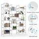 Large Triple Wide 5-Shelf Etagere Bookcase