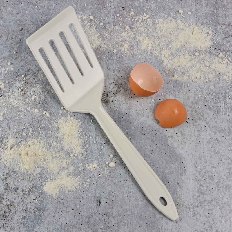 Hutzler LOPOL Reinforced Nylon Slotted Spatula Turner - White