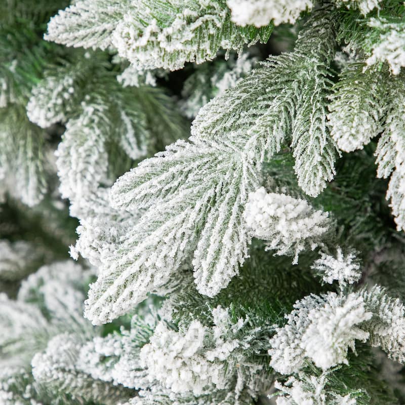 Real Touch™️Mountain Pearl Flocked Artificial Christmas Tree - 6.5' - Unlit - 6.5 Foot