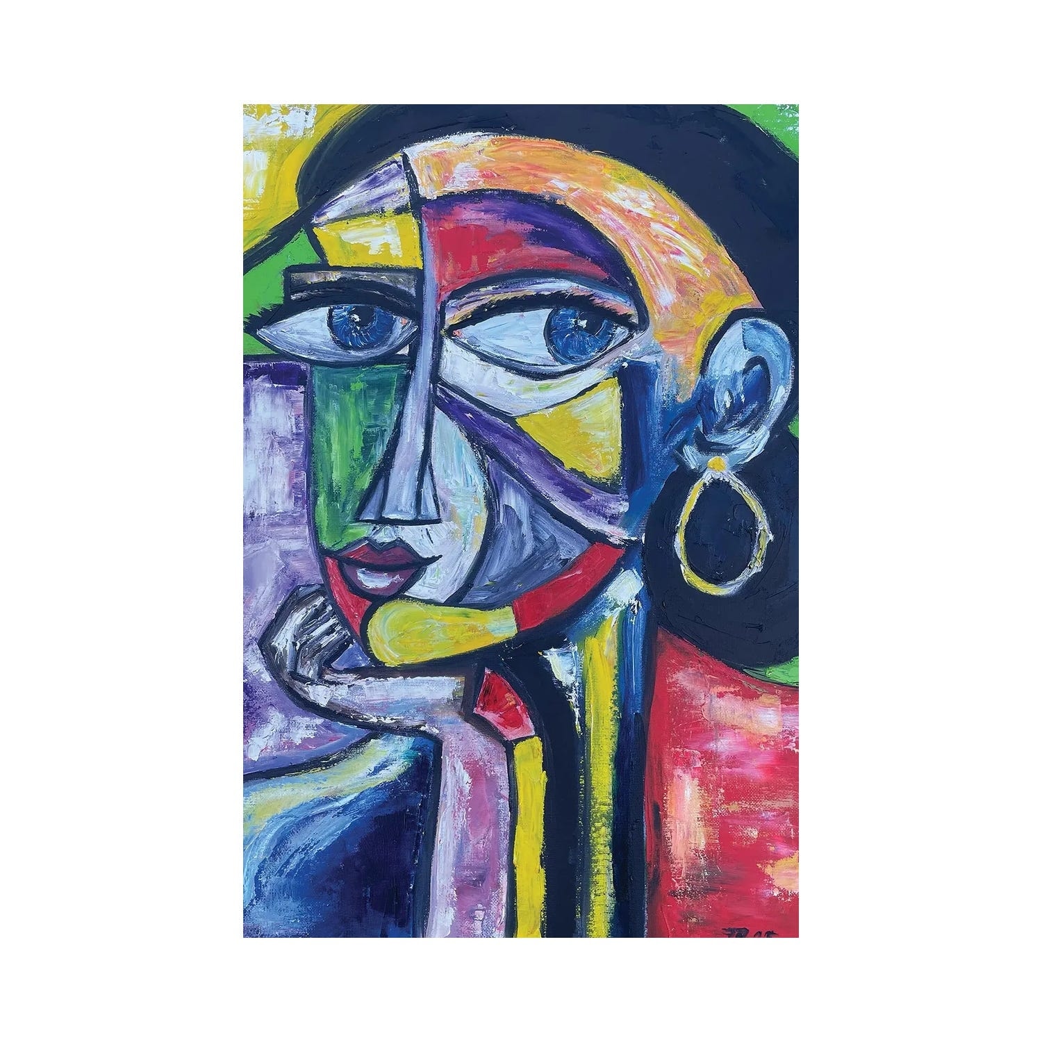 "Woman" by Zulu Art Canvas Print